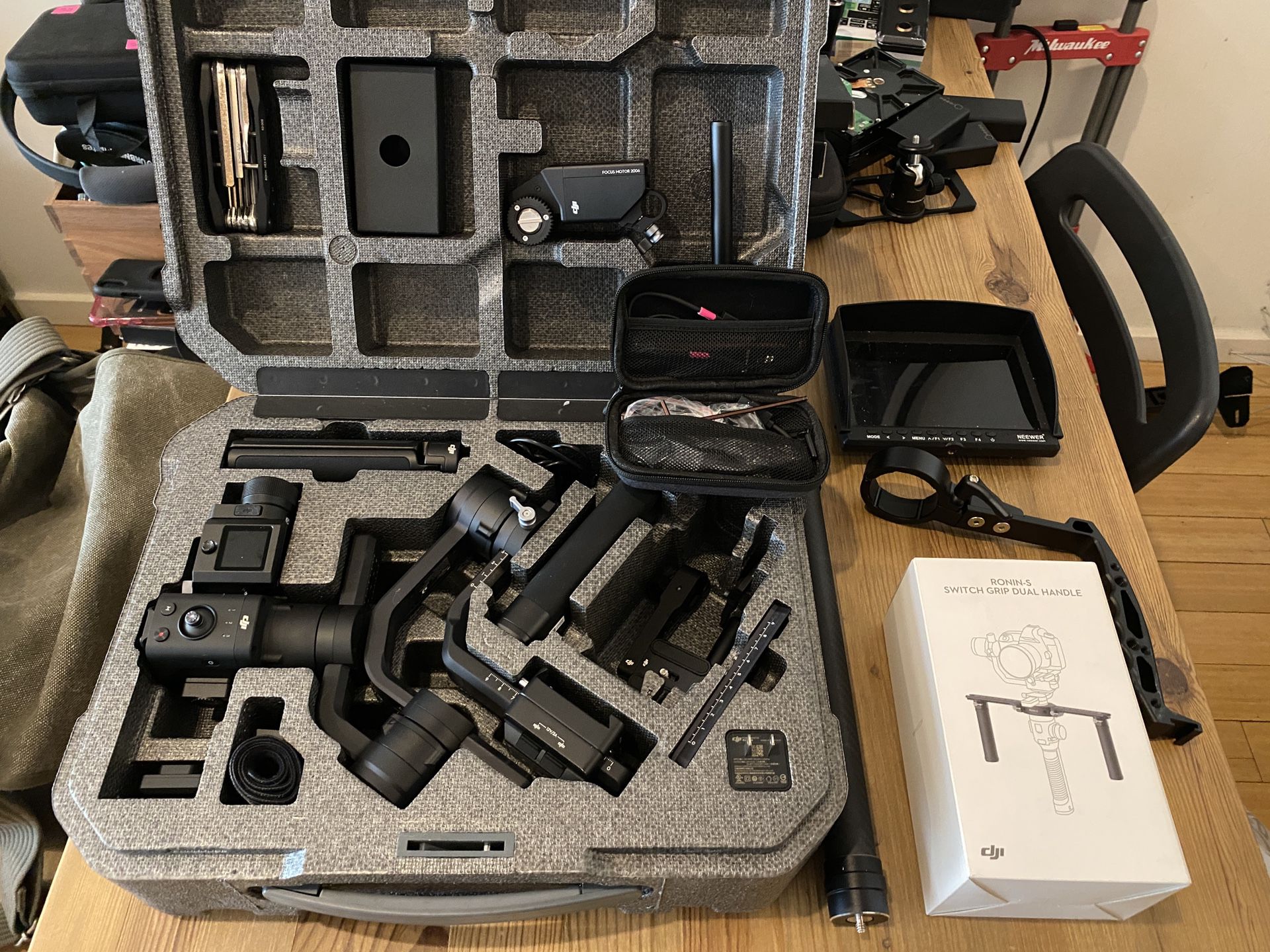 DJI Ronin S with most of the available accessories