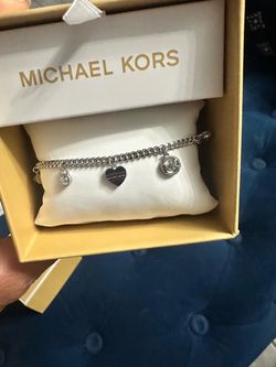 Michael Kors Gold Chain Bracelet with MK Logo