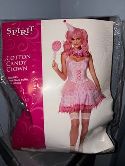 cotton candy clown costume