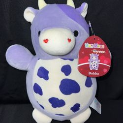 Squishmallow Bubba 10” Hug Mee Purple Cow