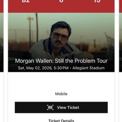 Morgan Wallen Floor Seats Tickets, Las Vegas  5/2
