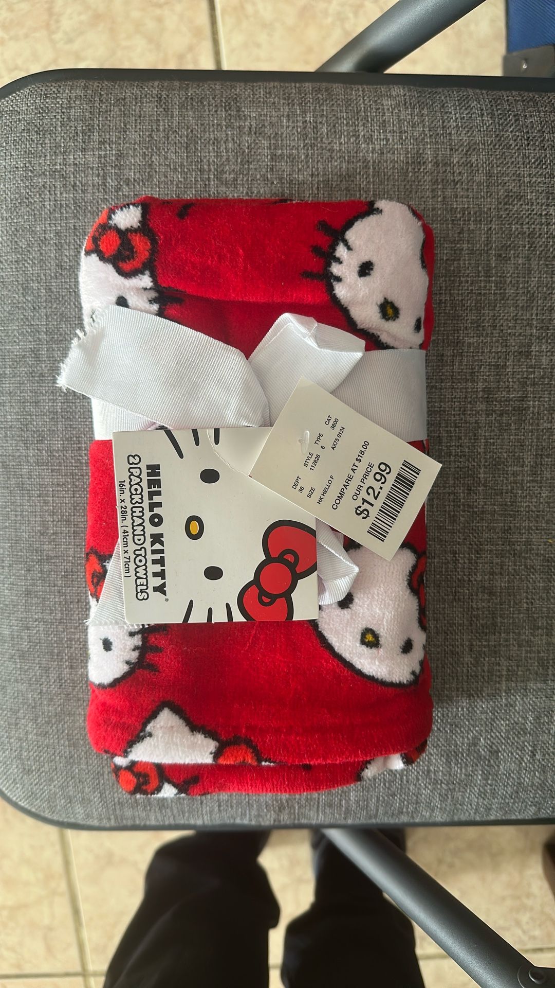 New Hello Kitty (Pack Of 2 )Hand Towels