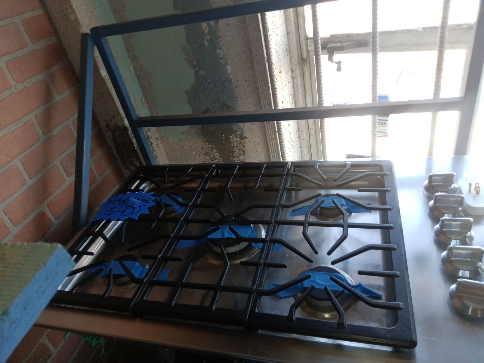 Electrolux stainless steel gas stove 5 burner 36 inch and REPAIRS