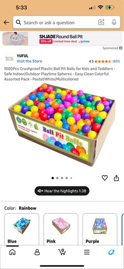 Ball Pitt Balls