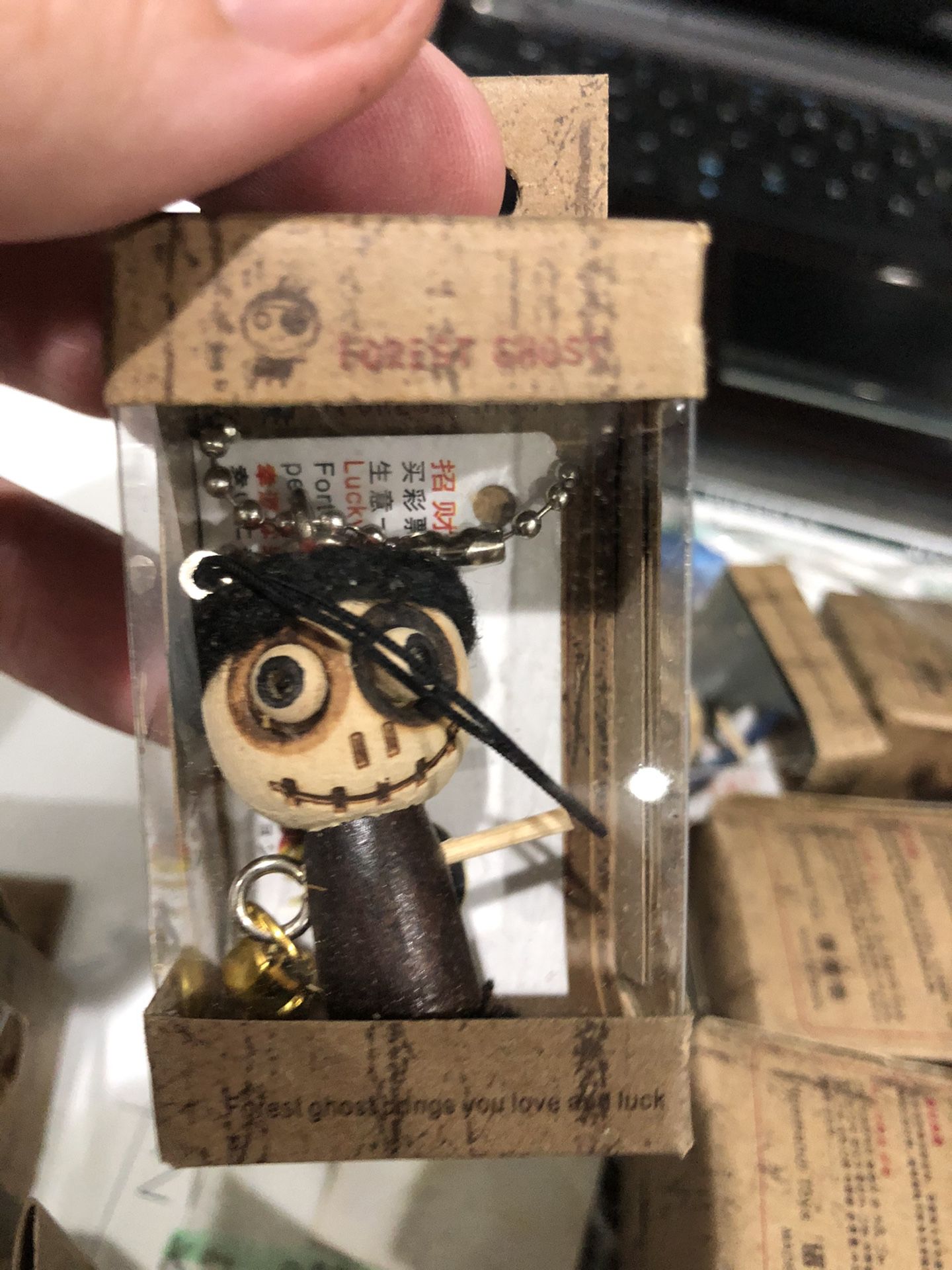 Forest Ghost Voodoo Doll Keychain