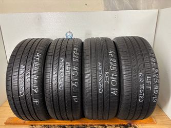 Set 4 tires 225 40 19 Pirelli cinturato p7 run flat like new