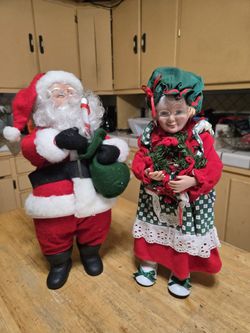 VTG Santa & Ms Santa Claus 1991