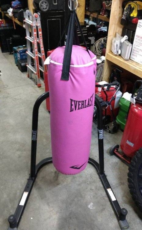 Everlast Pink Punching Bag On Stand