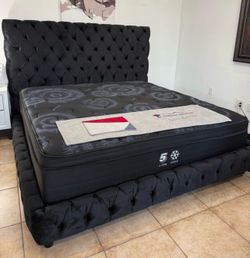 NEW QUEEN AND KING LUX BED WITHOUT MATTRESS AND FREE DELIVERY