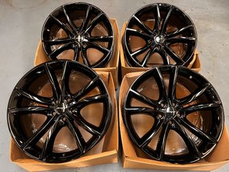 20” Dodge Charger Wheels Powder Coat Gloss Black