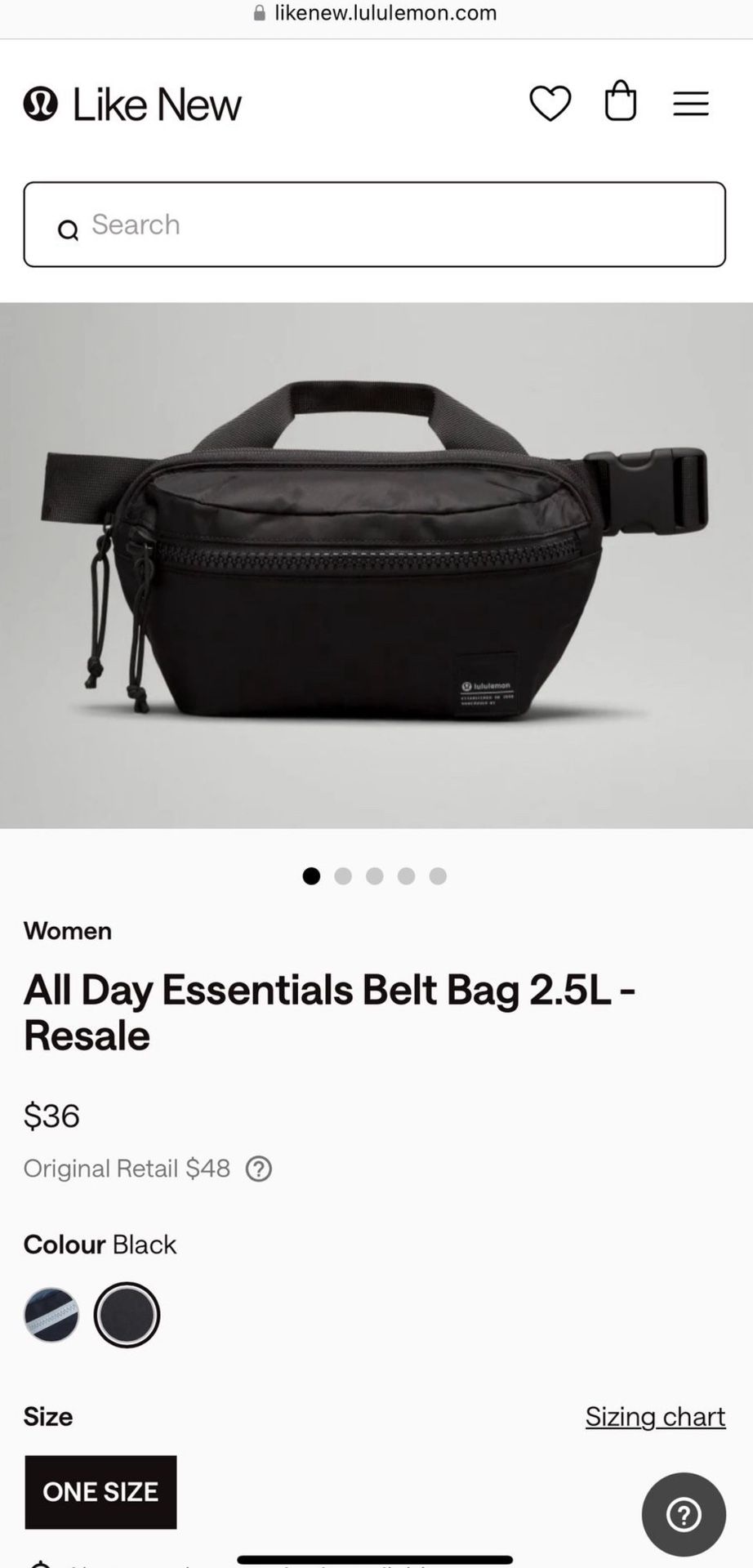 Brand New Lulu lemon Belt Bag