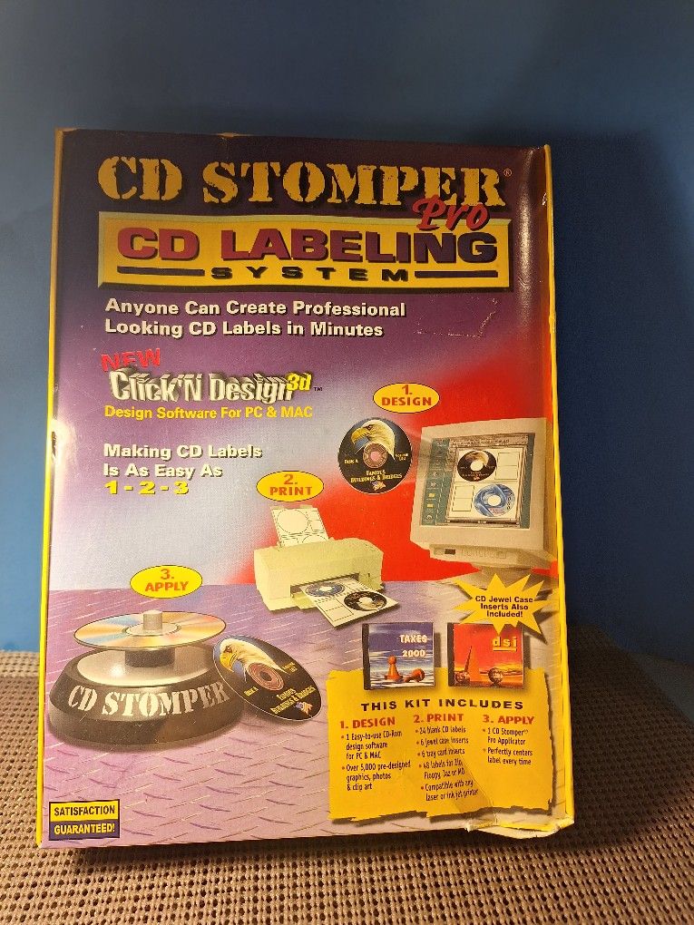 Cd Stomper Pro Cd Labeling System Click n Design Software For Pc Mac-$15