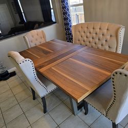 Dining room table and chairs