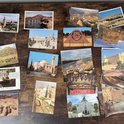 54 Postcards Holy Land Bethlehem Jerusalem etc  just $10 xox