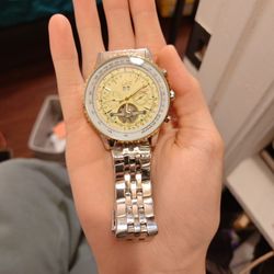 Jaragar Automatic Men’s Watch - Silver/Gold Case