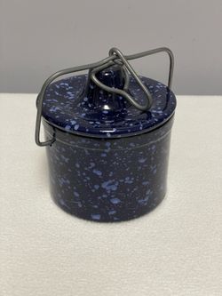 Crock Stoneware Blue Speckle, 5”