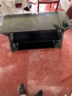 Tinted Glass TV Console 