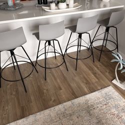 4 Gray Stools From Wayfair/26" Topanga Swivel Counter Stool with Metal