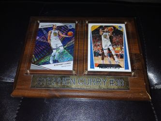 STEPH CURRY 2 CARD PLAQUE