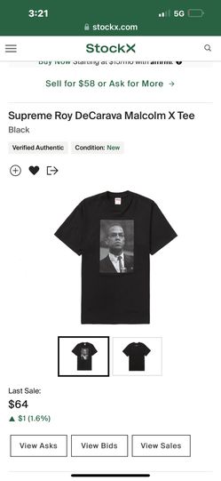 Supreme X Roy DeCarava Malcolm X Tee