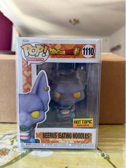 Funko pop 1110 beerus eating noodles