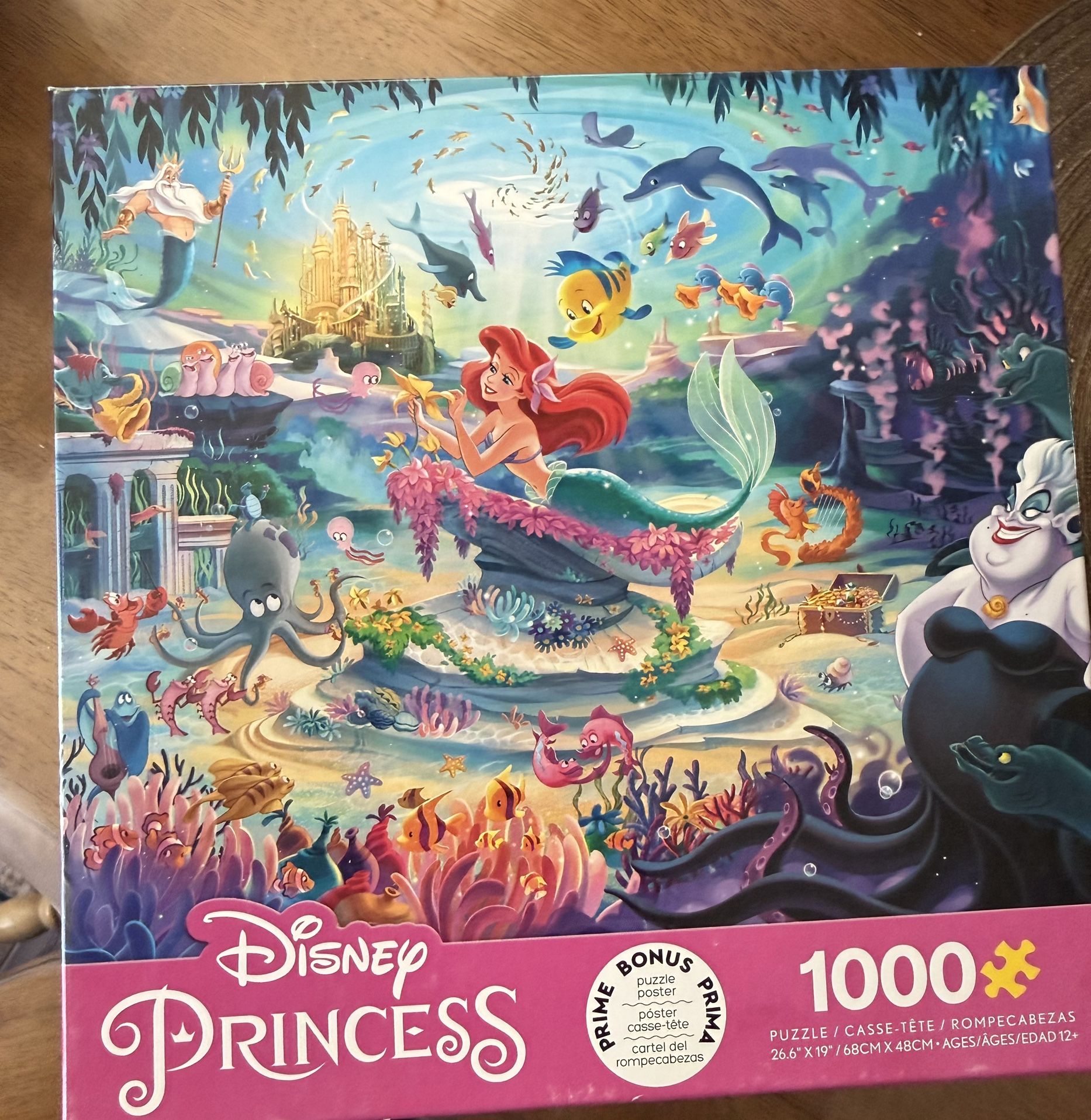 Ceaco Disney PRINCESS Ariel The Little Mermaid 1000 Piece Jigsaw Puzzle