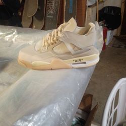 Jordan 4 Retro Off White Sail