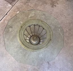 Glass coffee table