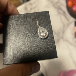 Silver And Sapphire Pendant 