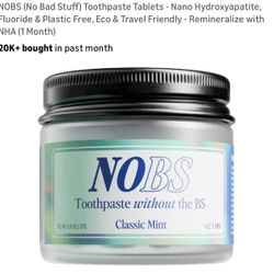 NOBS (No Bad Stuff) Toothpaste Tablets 