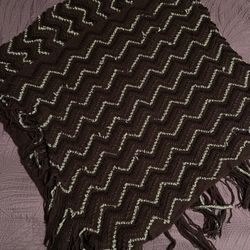 Women’s Brown Pancho Fashion Scarf 