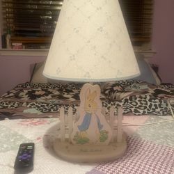 1994 Vintage Peter Rabbit Nursery Lamp  