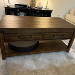 Heavy Wood Coffee Table