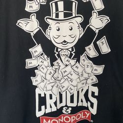 Crooks & Castles Vintage T Shirt Monopoly Man Size L