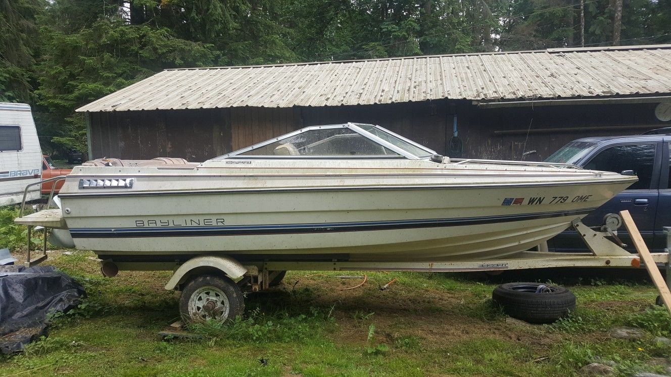 Free 1984 Bayliner Capri clear title's for both trailer and boat.
