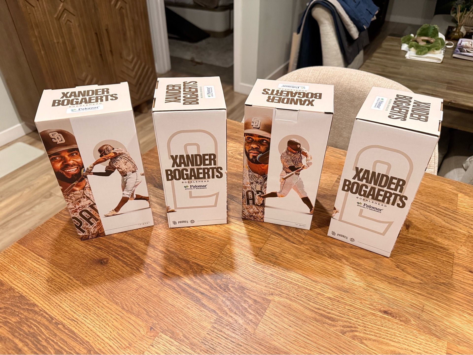 Xander Bogaerts Bobbleheads (4) - New in Box