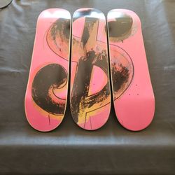 The Skateroom Andy Warhol $ Set Of Three Skateboards
