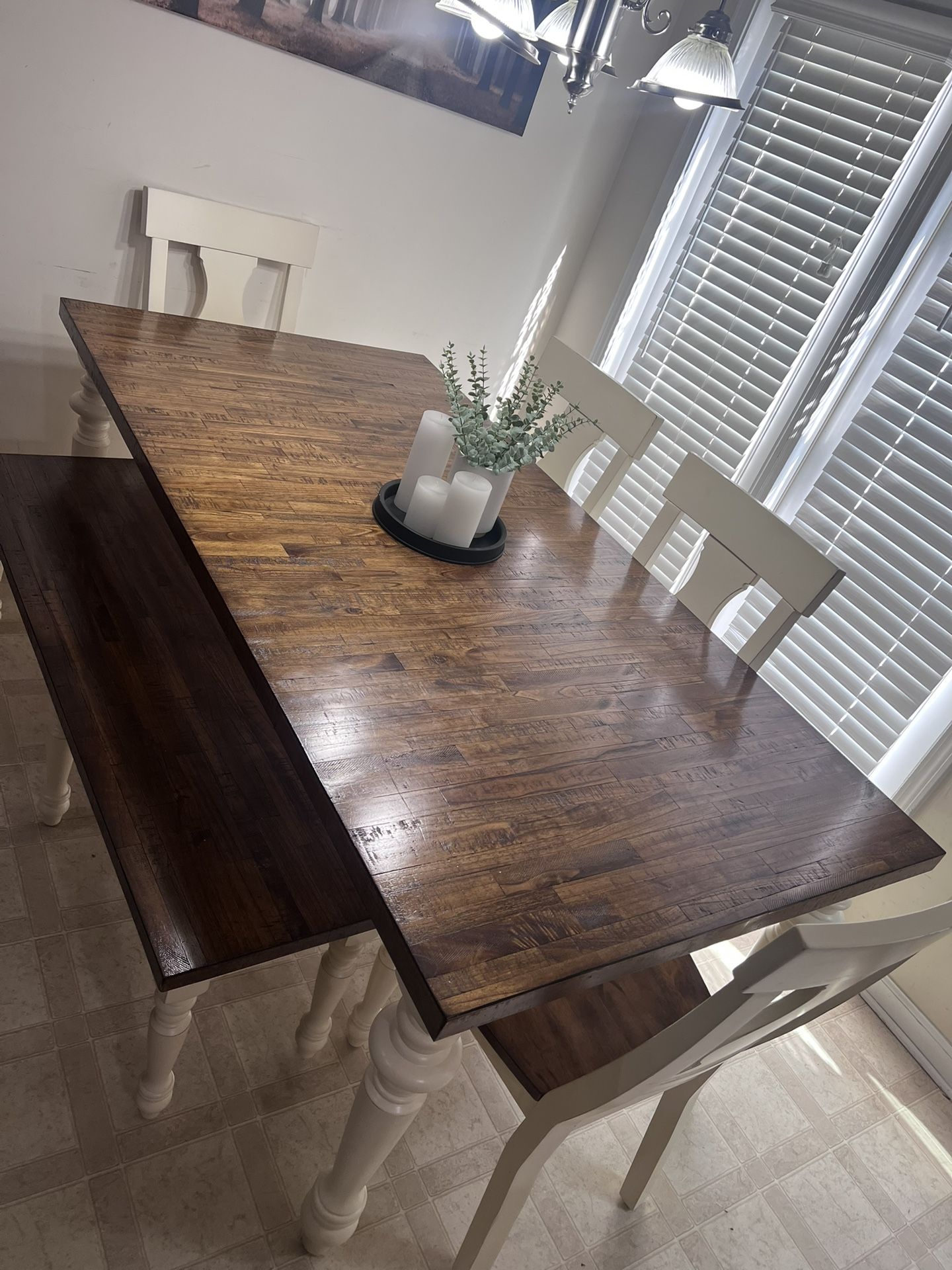 Table With Matching Hutch