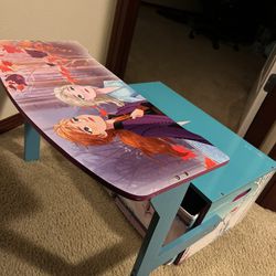 Bench/Desk Combo With Storage Frozen!!