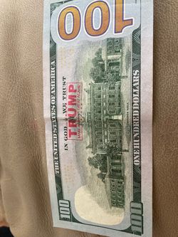 100$ bill stamp trump make America great again