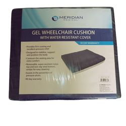 New Meridian Medical Sealed wheel chair cushion with water resistance removable cover