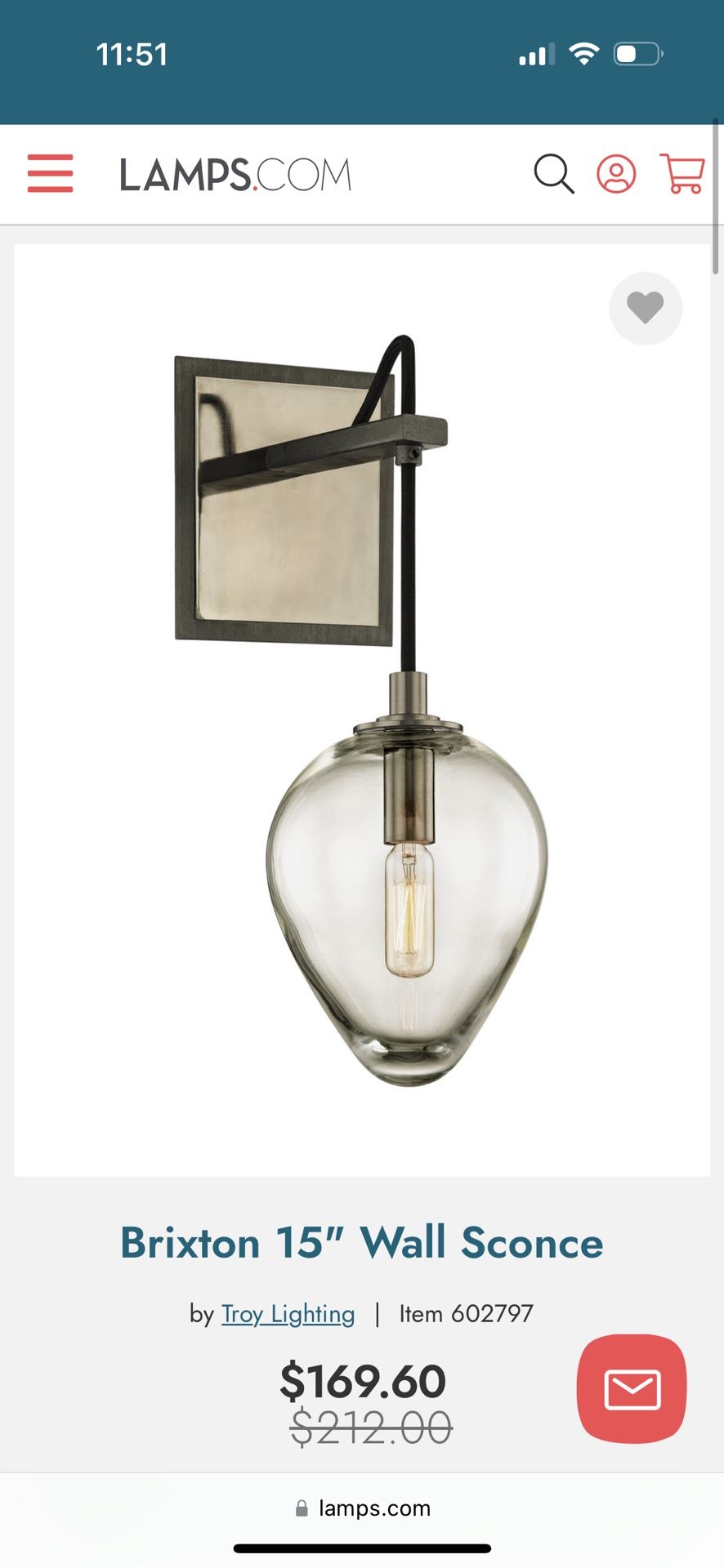 Brixton Wall Sconce - Troy Lighting