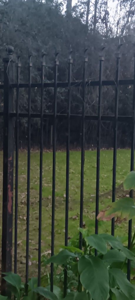 USED 6' X 8' WROUGHT IRON FENCE PANELS