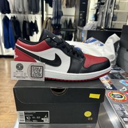 JORDAN 1 LOW BRED TOE