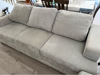 light grey 3-seat sofa