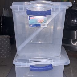 Clear Storing Boxes 