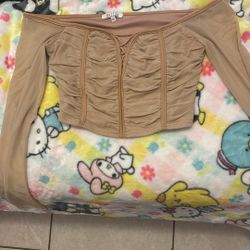 Long Sleeve Corset Top 