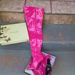 Pleaser SEDUCE-3000 Plain Stretch Thigh Boot