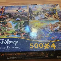 4 Disney Jigsaw Puzzles 