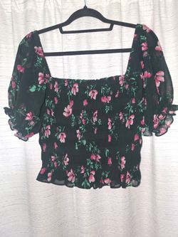 Flower print top